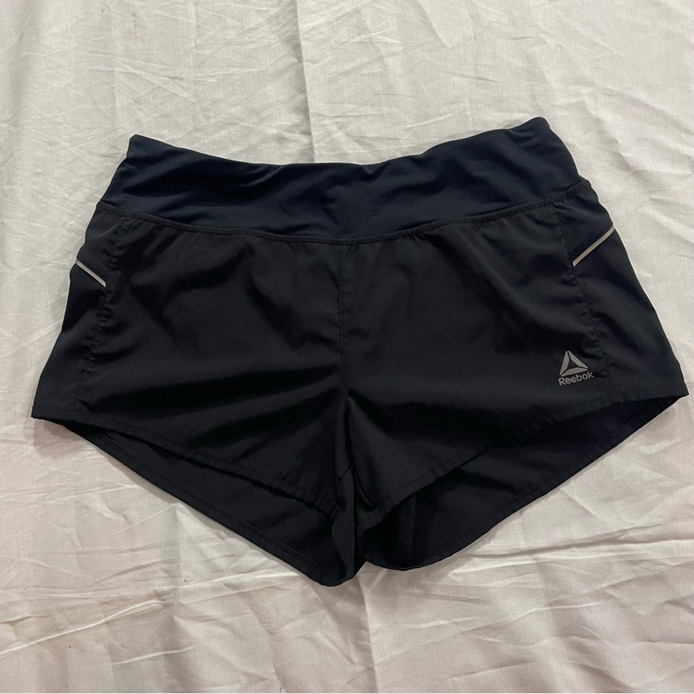 126. Reebok Women's Black Running Shorts (S)
